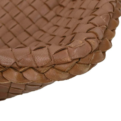 Bottega Veneta Brown Lambskin Intrecciato Hobo Handbag