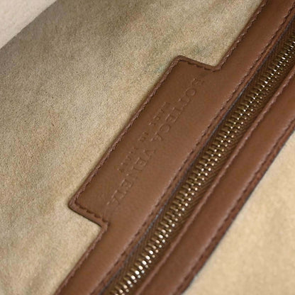 Bottega Veneta Brown Lambskin Intrecciato Hobo Handbag