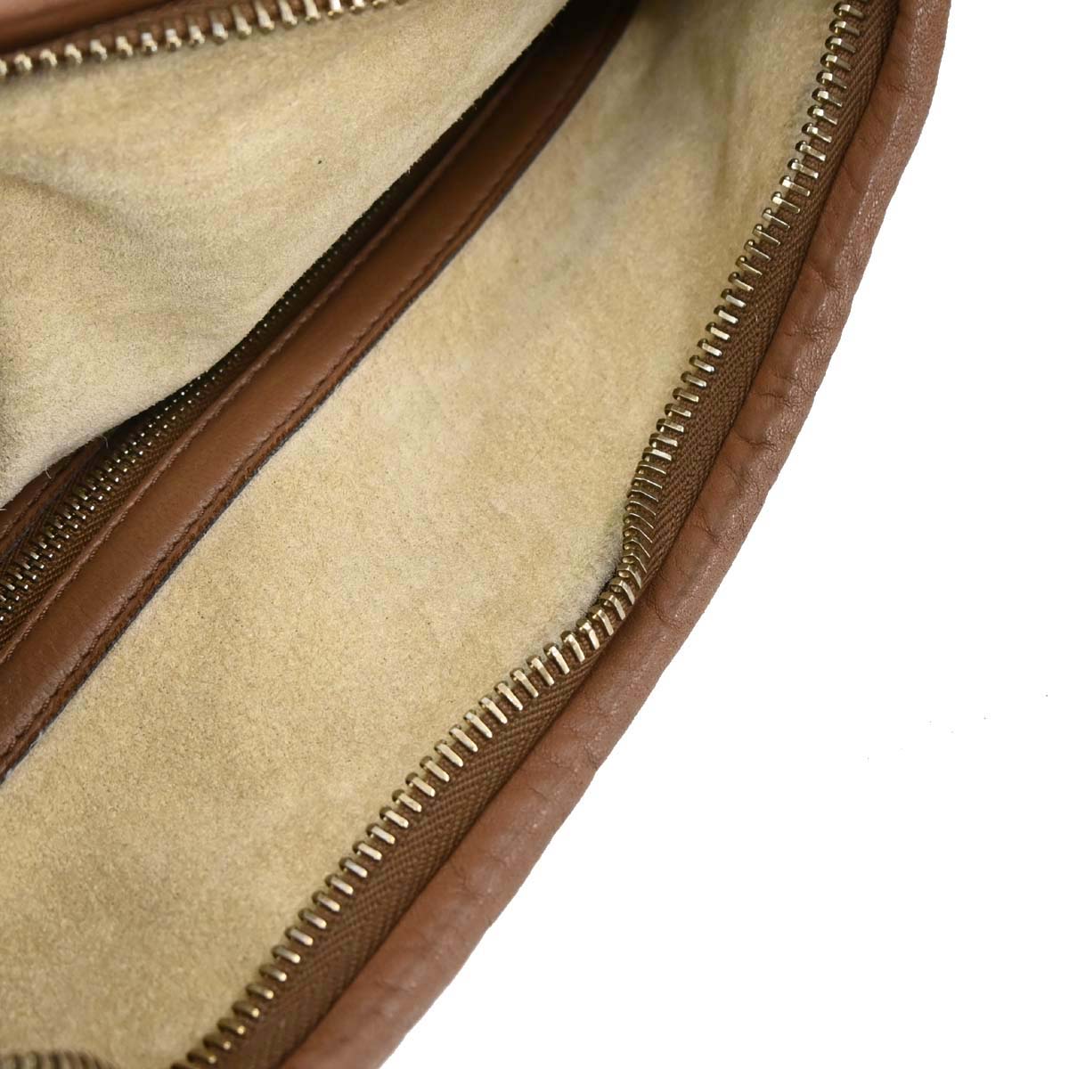 Bottega Veneta Brown Lambskin Intrecciato Hobo Handbag