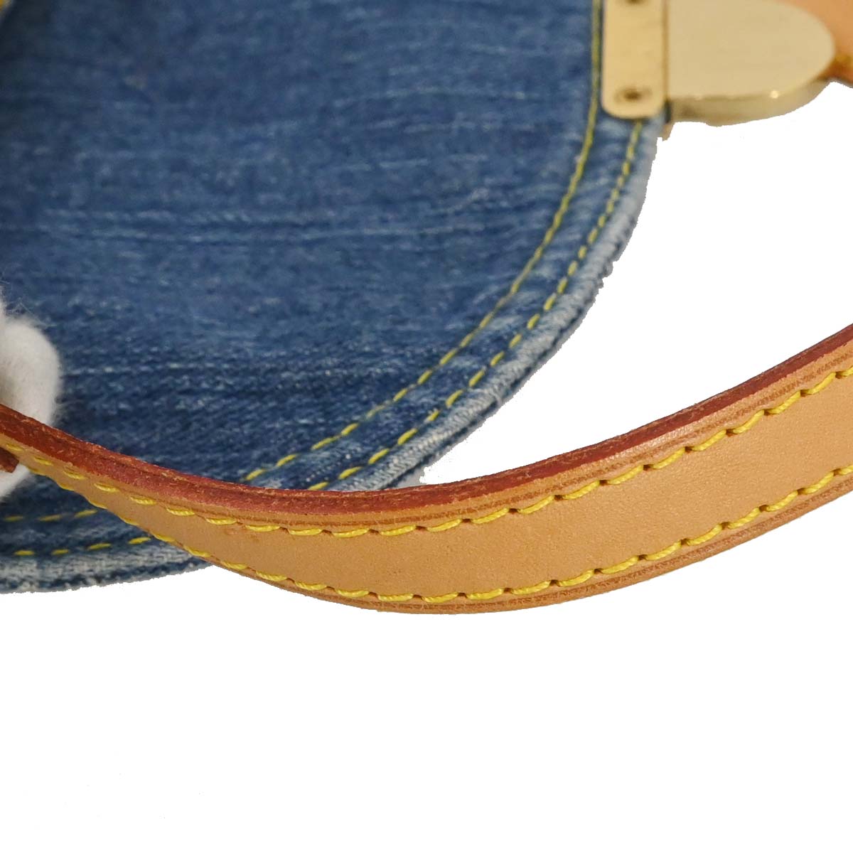 Louis Vuitton Blue Monogram Denim Mini Pleaty Handbag M95050