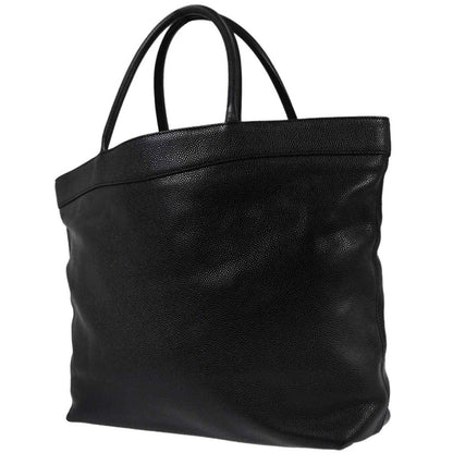 Chanel Black Caviar Skin Tote Handbag