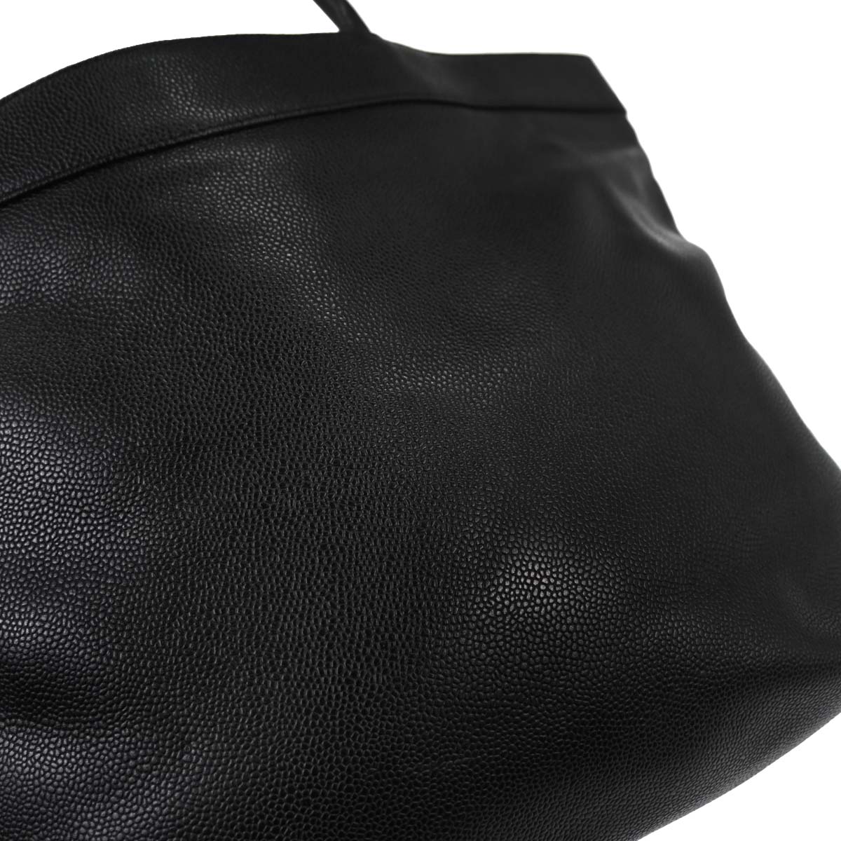 Chanel Black Caviar Skin Tote Handbag