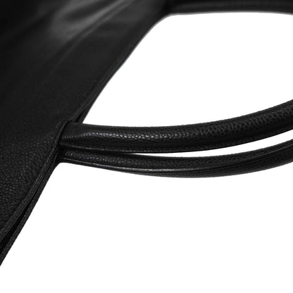 Chanel Black Caviar Skin Tote Handbag