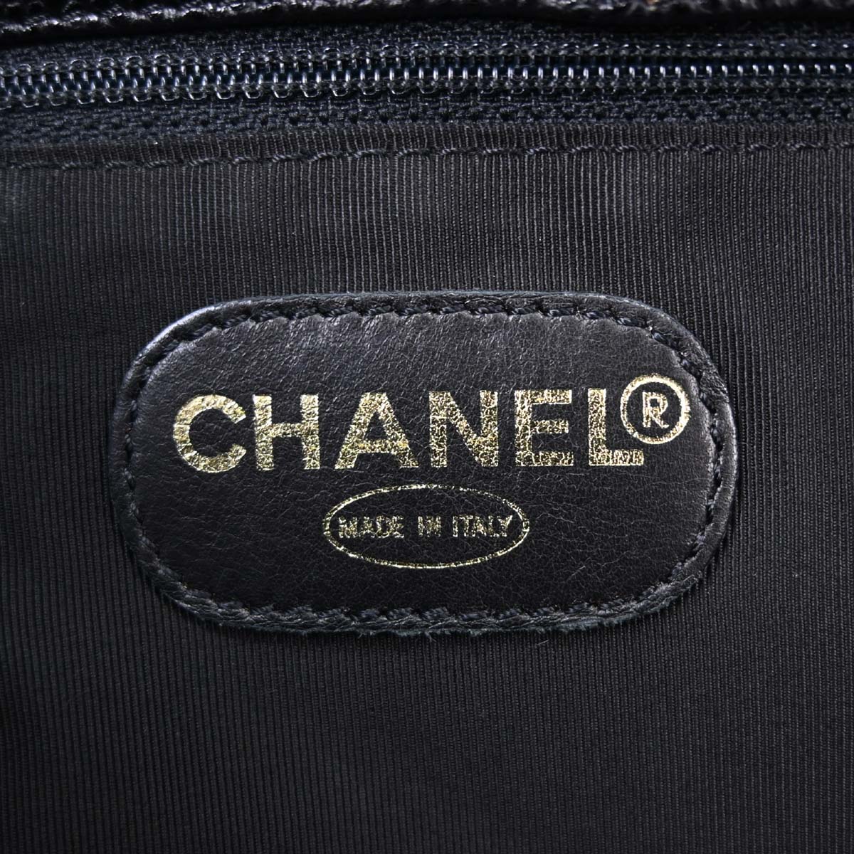 Chanel Black Caviar Skin Tote Handbag