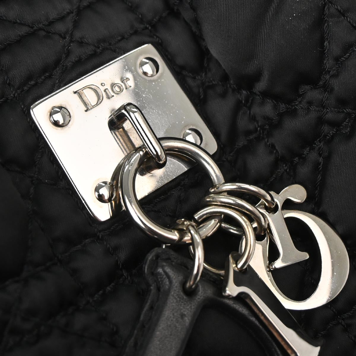 Christian Dior Black Nylon Lovely Tote Handbag