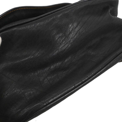 Christian Dior Black Gaucho Shoulder Bag
