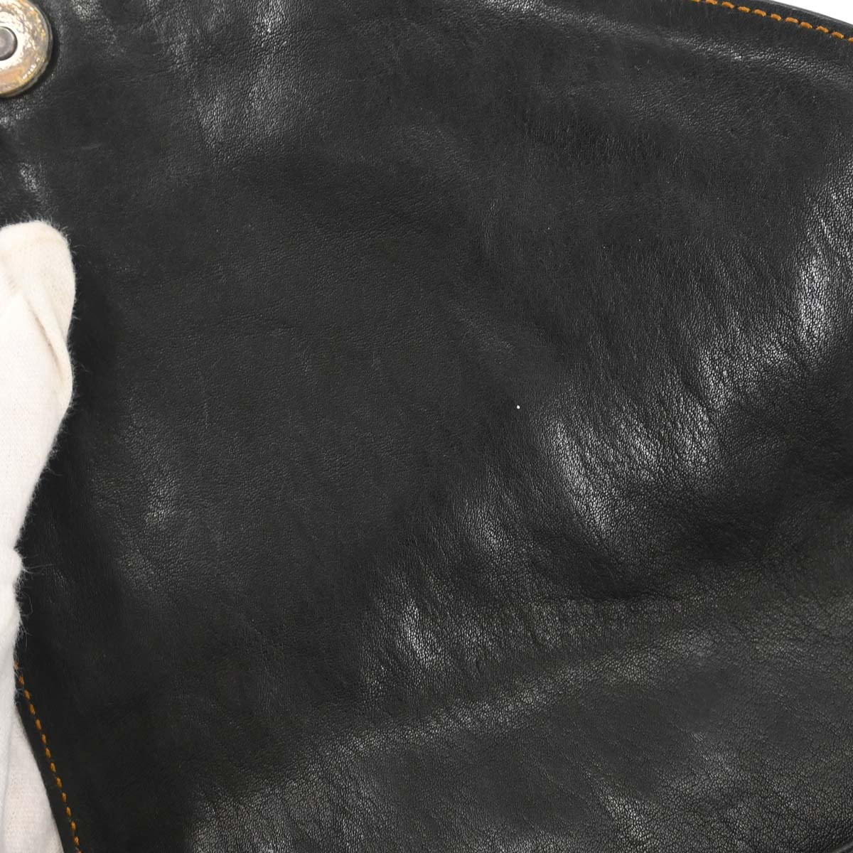 Christian Dior Black Gaucho Shoulder Bag