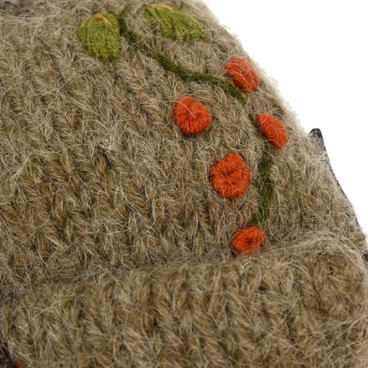 Fendi Brown Wool Baguette Handbag