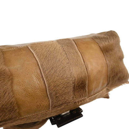 Fendi Brown Pony Hair Mamma Baguette Handbag