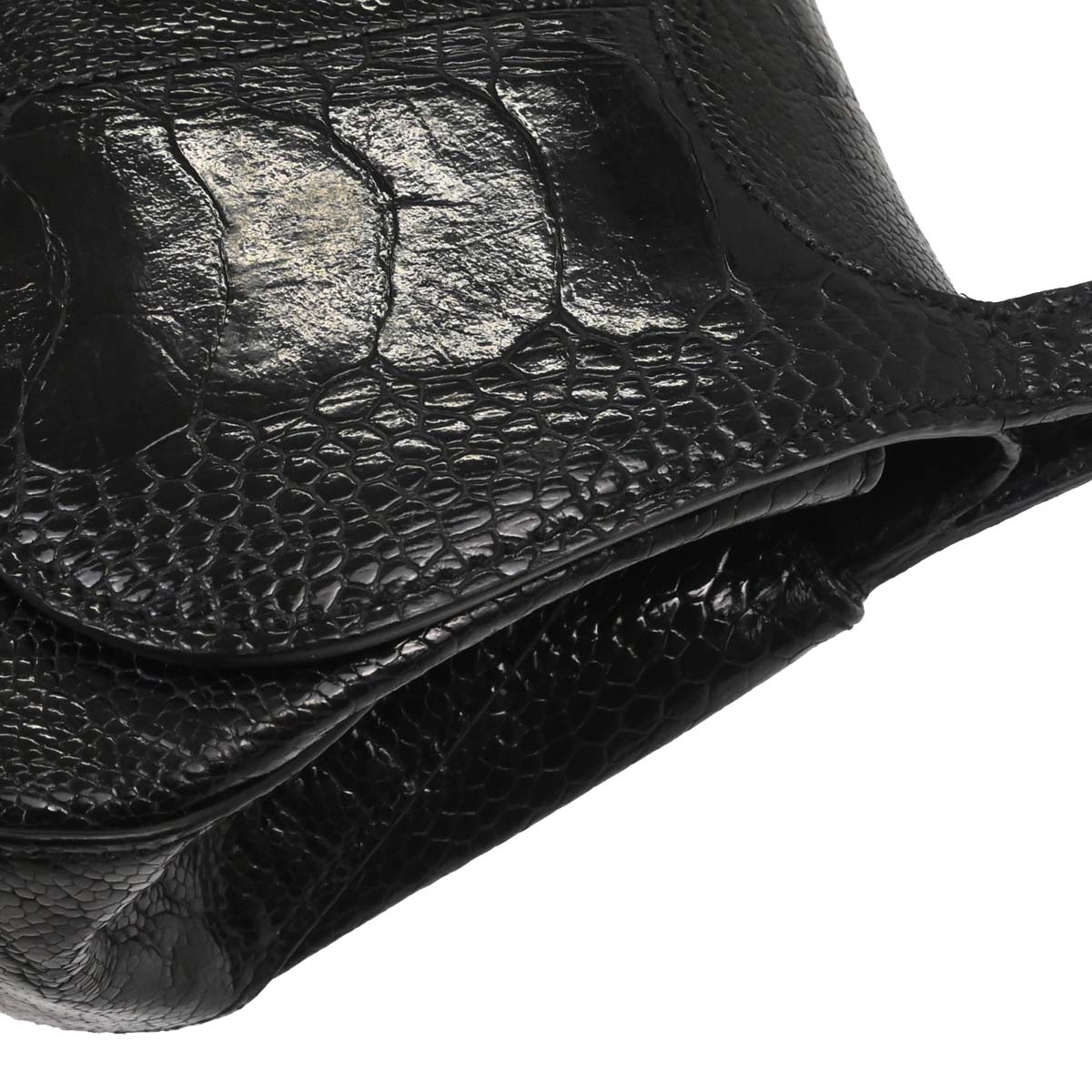 Gucci * Black Crocodile Handbag