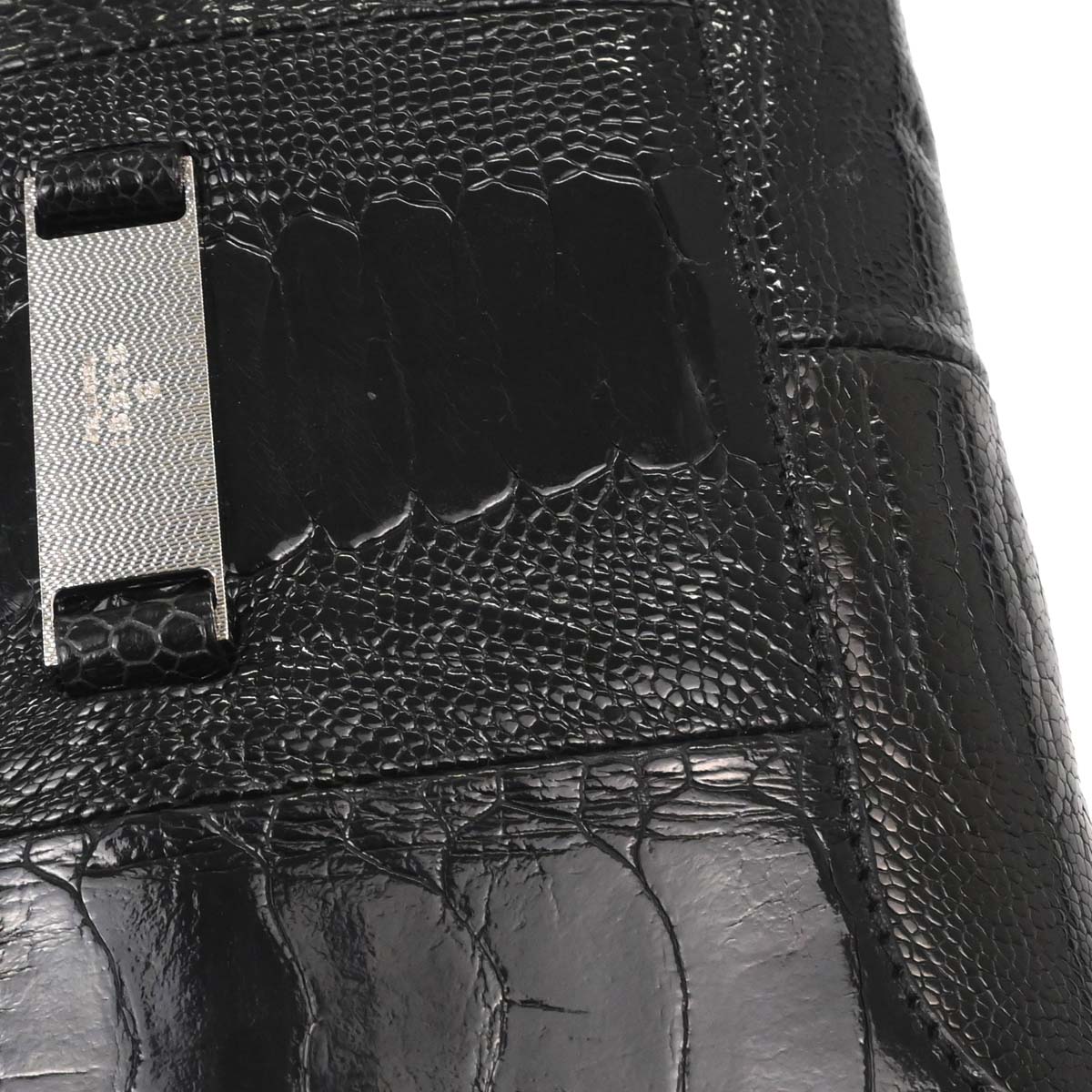 Gucci * Black Crocodile Handbag