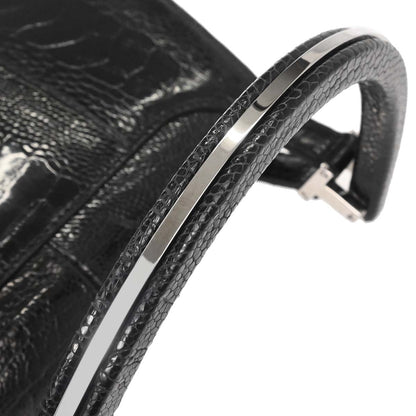 Gucci * Black Crocodile Handbag