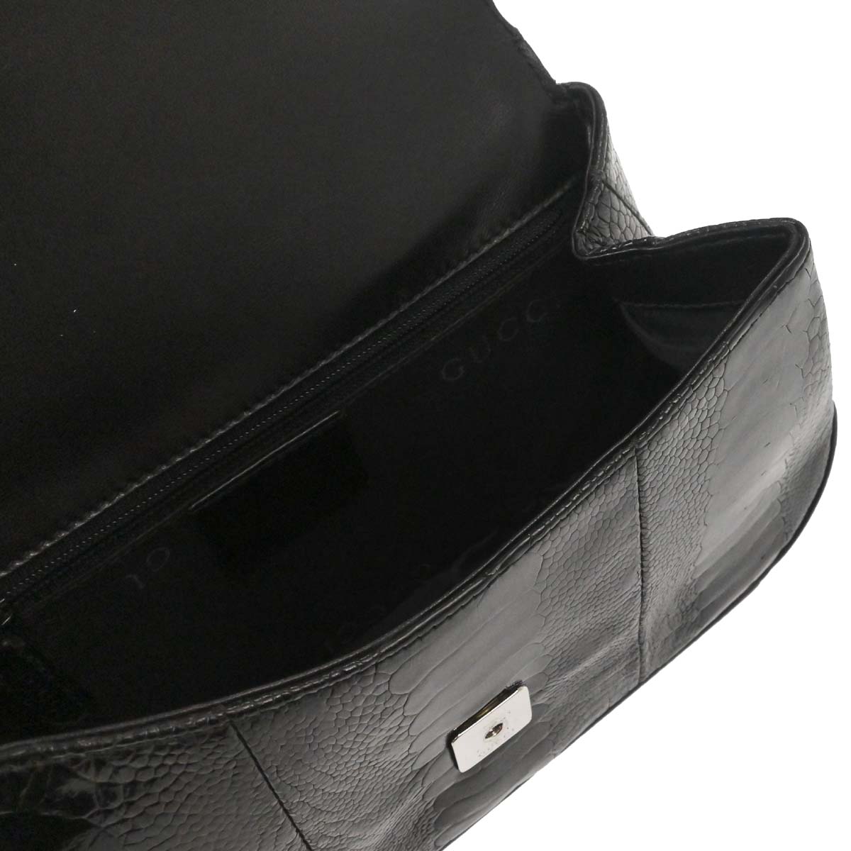 Gucci * Black Crocodile Handbag