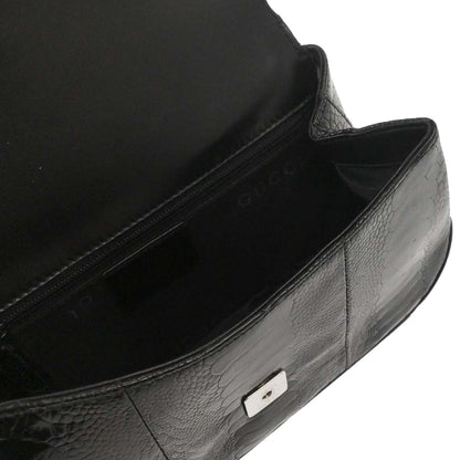 Gucci * Black Crocodile Handbag