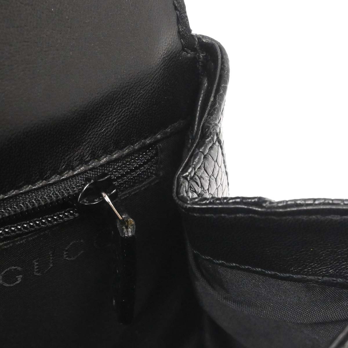 Gucci * Black Crocodile Handbag