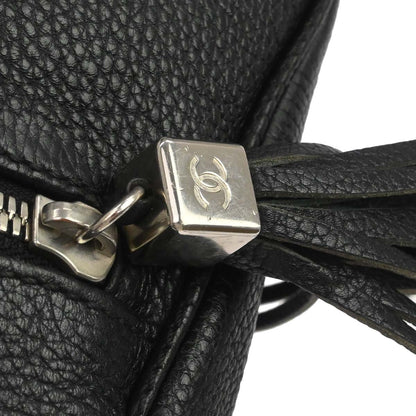 Chanel Black Calfskin Fringe Handbag
