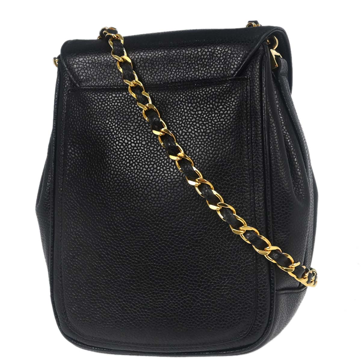 Chanel Black Caviar Skin Shoulder Bag