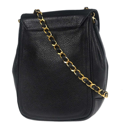 Chanel Black Caviar Skin Shoulder Bag