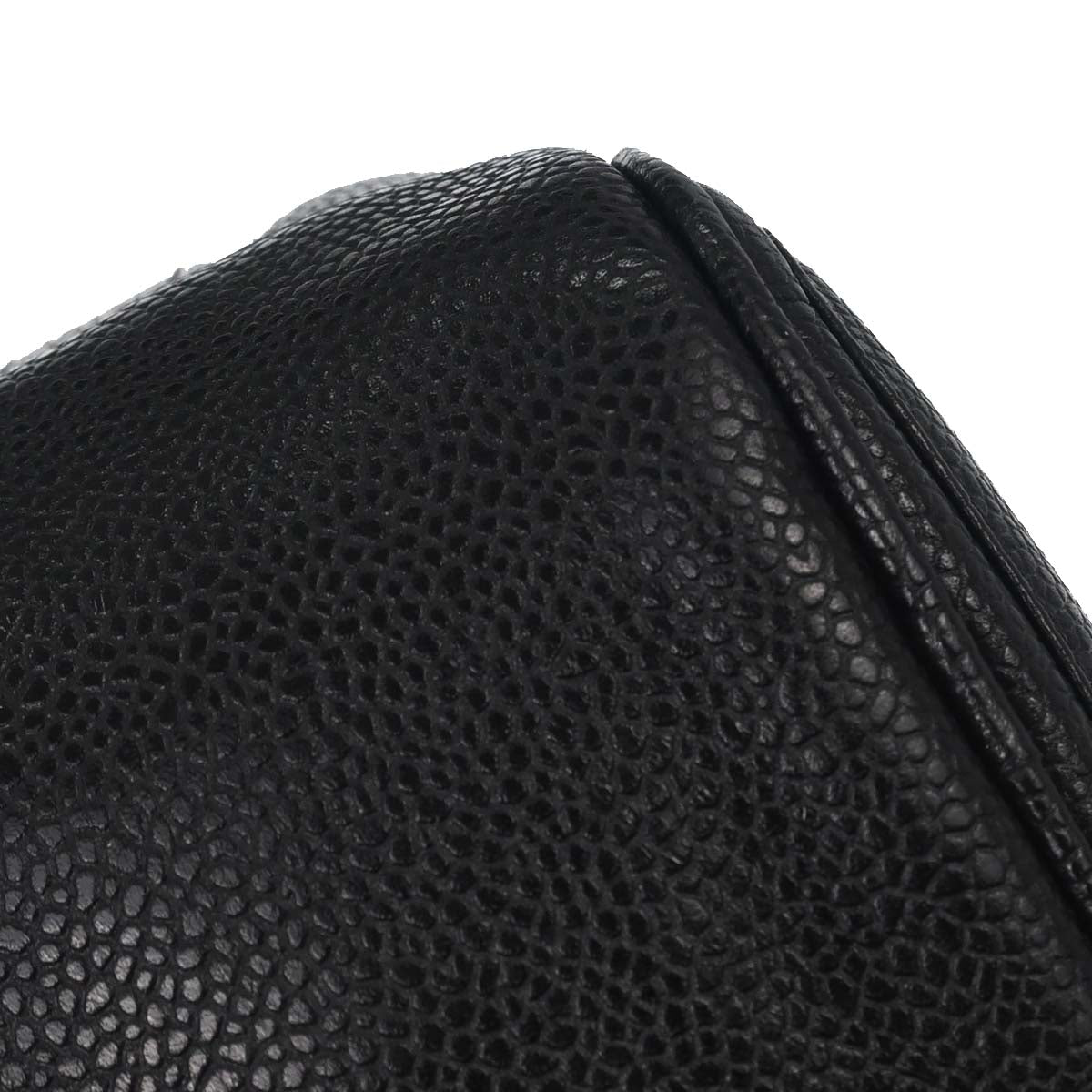 Chanel Black Caviar Skin Shoulder Bag