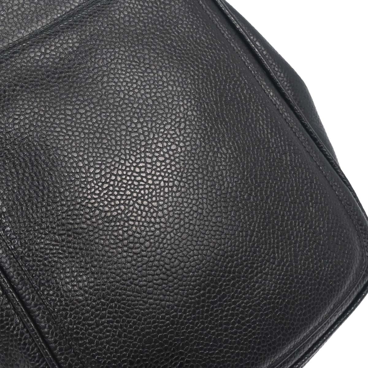 Chanel Black Caviar Skin Shoulder Bag