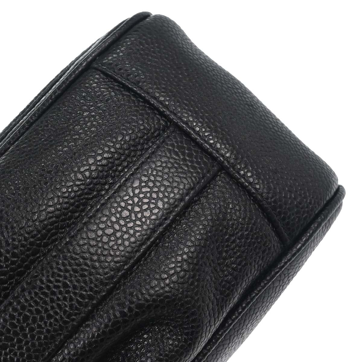Chanel Black Caviar Skin Shoulder Bag