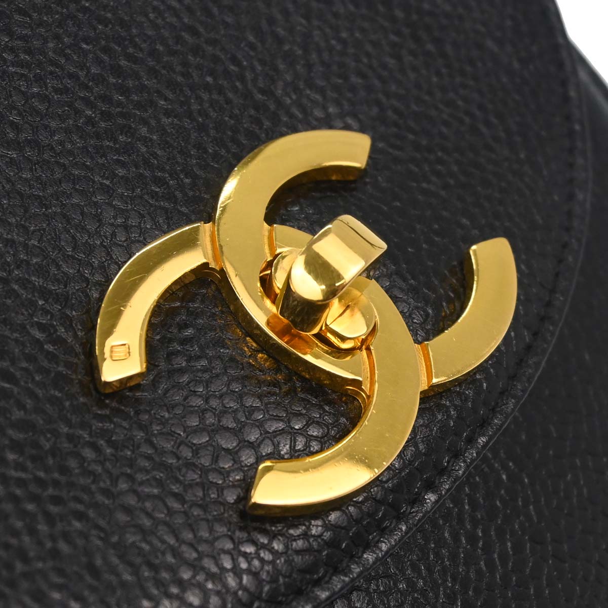 Chanel Black Caviar Skin Shoulder Bag