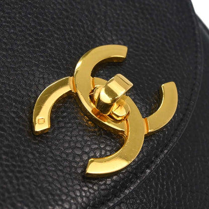Chanel Black Caviar Skin Shoulder Bag