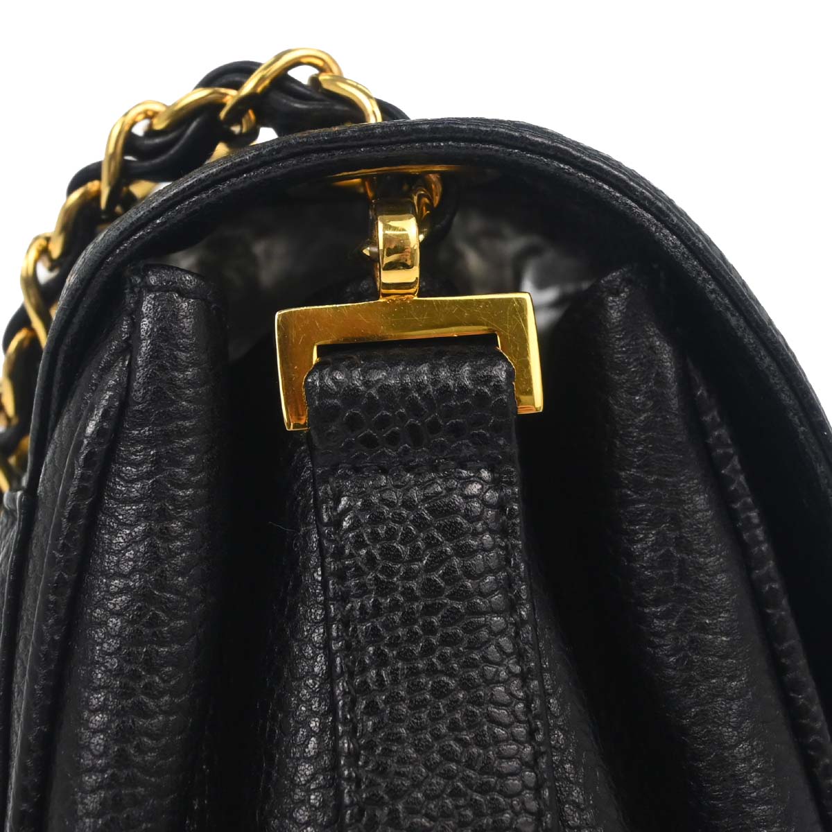 Chanel Black Caviar Skin Shoulder Bag