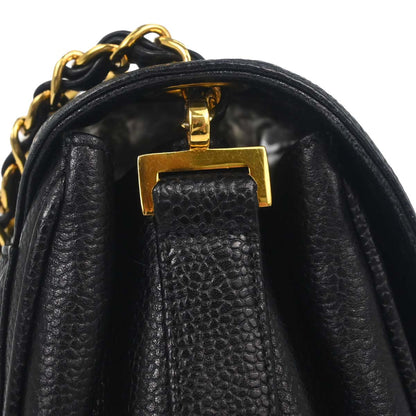 Chanel Black Caviar Skin Shoulder Bag