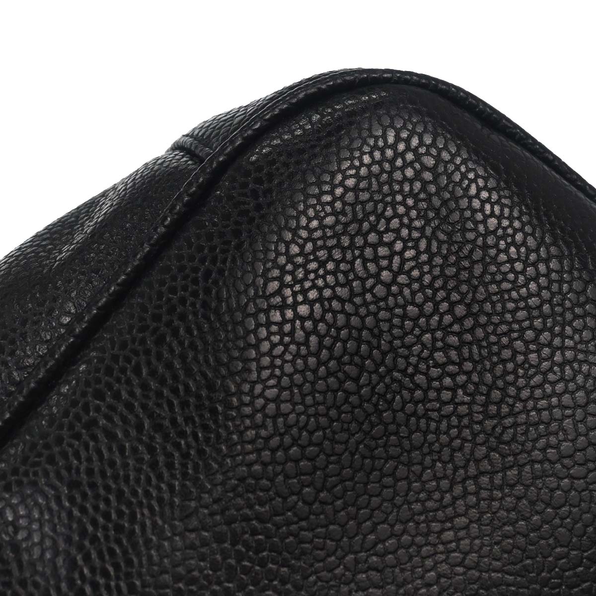 Chanel Black Caviar Skin Shoulder Bag