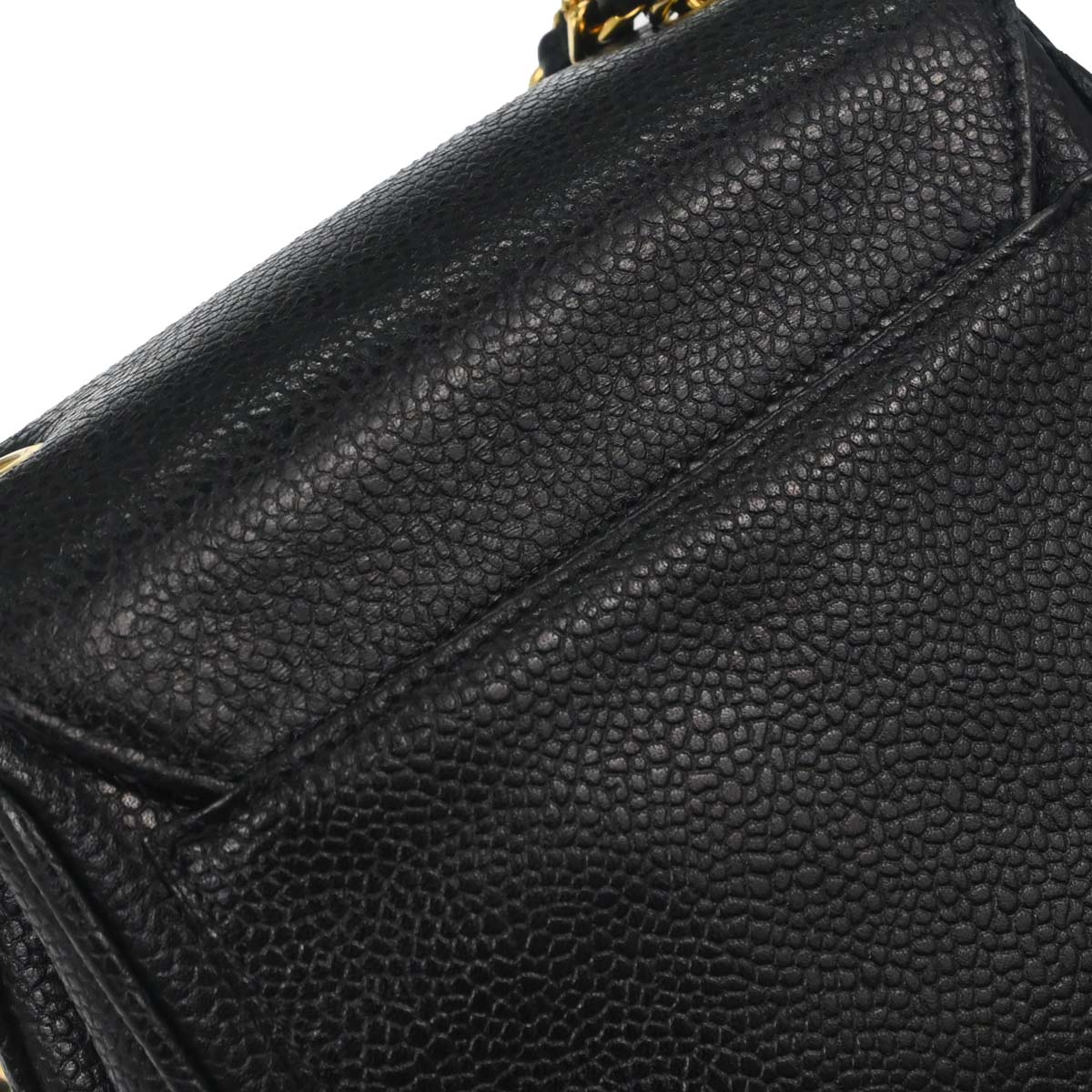 Chanel Black Caviar Skin Shoulder Bag