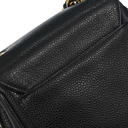Chanel Black Caviar Skin Shoulder Bag