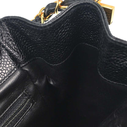 Chanel Black Caviar Skin Shoulder Bag