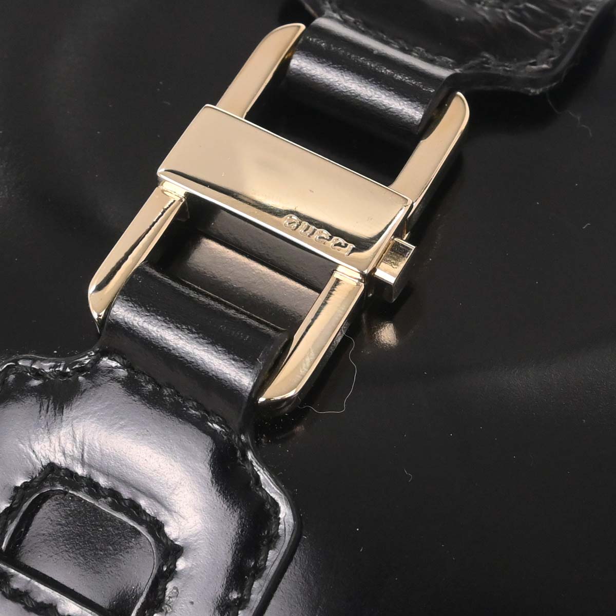 Gucci Black Patent Leather Handbag