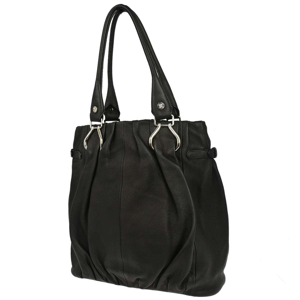 Celine * Black Leather Tote Handbag