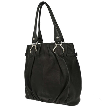 Celine * Black Leather Tote Handbag