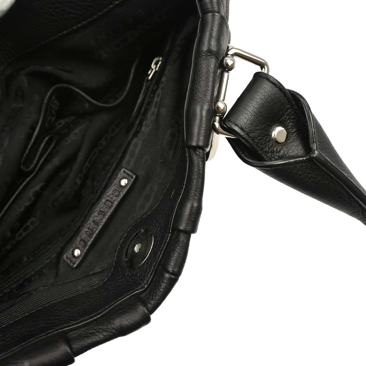 Celine * Black Leather Tote Handbag