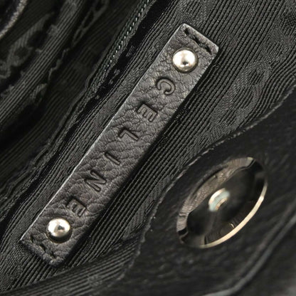 Celine * Black Leather Tote Handbag