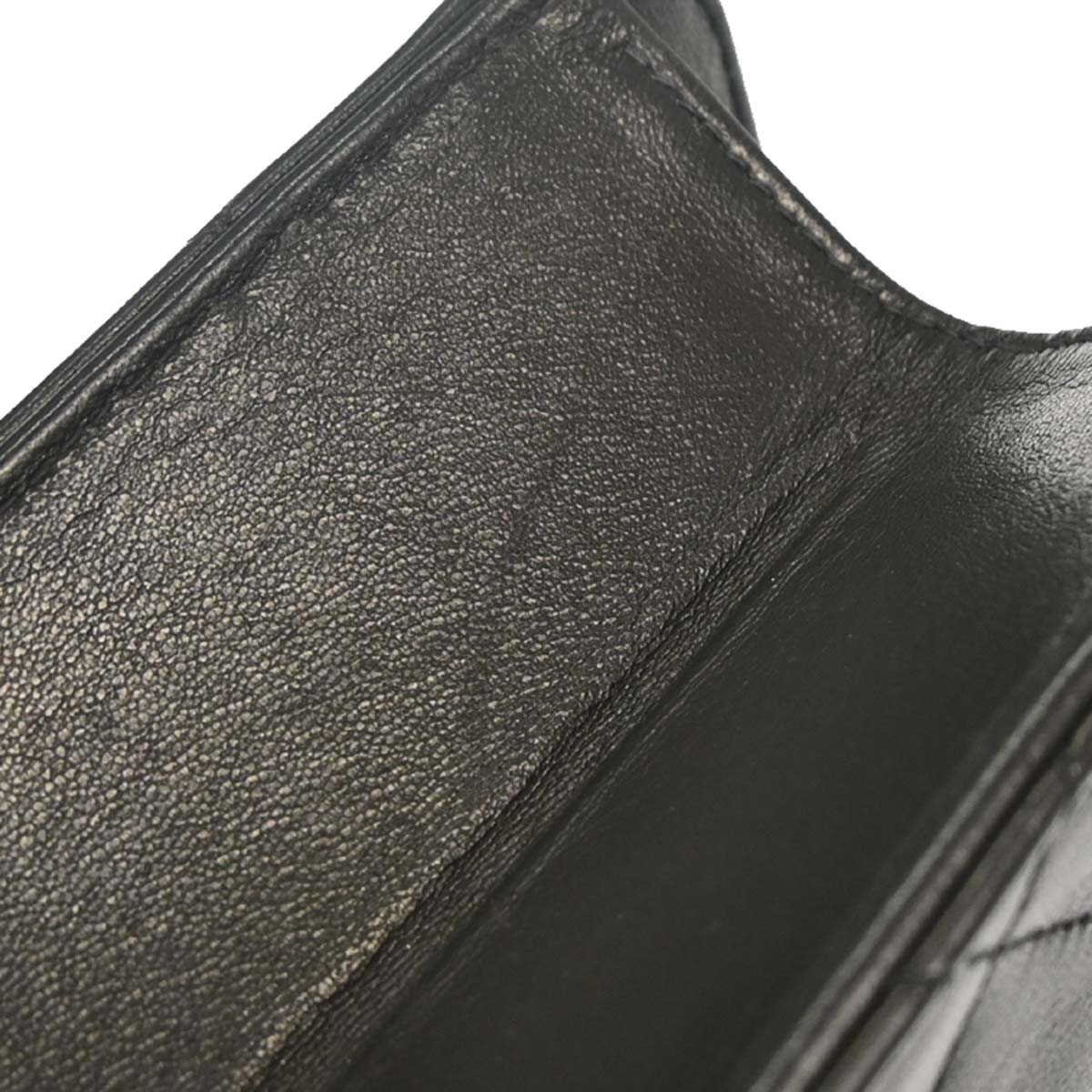 Chanel Black Lambskin Pushlock Small Half Flap Shoulder Bag