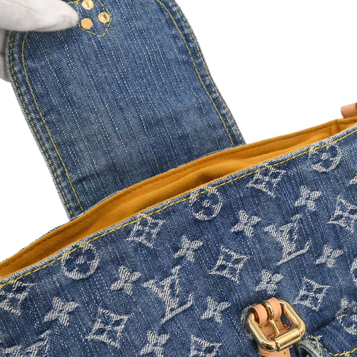 Louis Vuitton Blue Monogram Denim Sac a Dos PM Backpack M95057