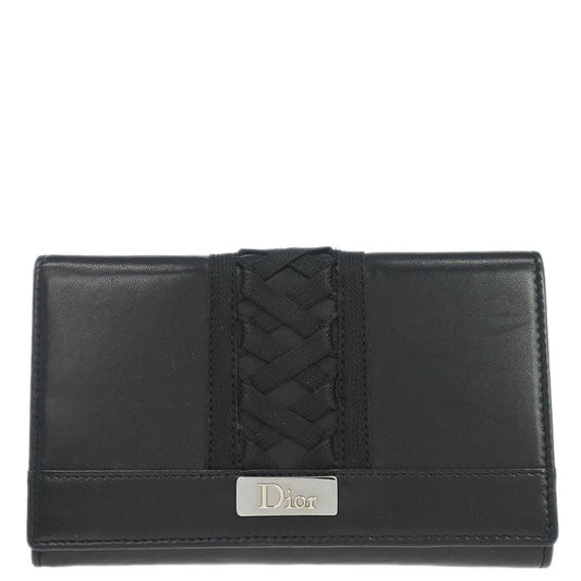 Christian Dior Black Leather Admit It Wallet