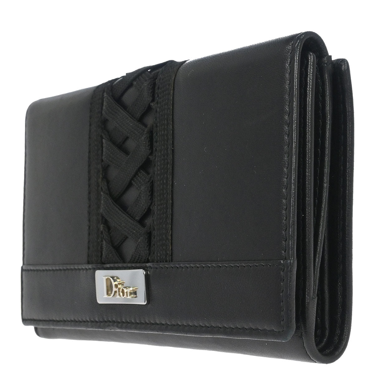 Christian Dior Black Leather Admit It Wallet