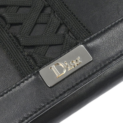 Christian Dior Black Leather Admit It Wallet