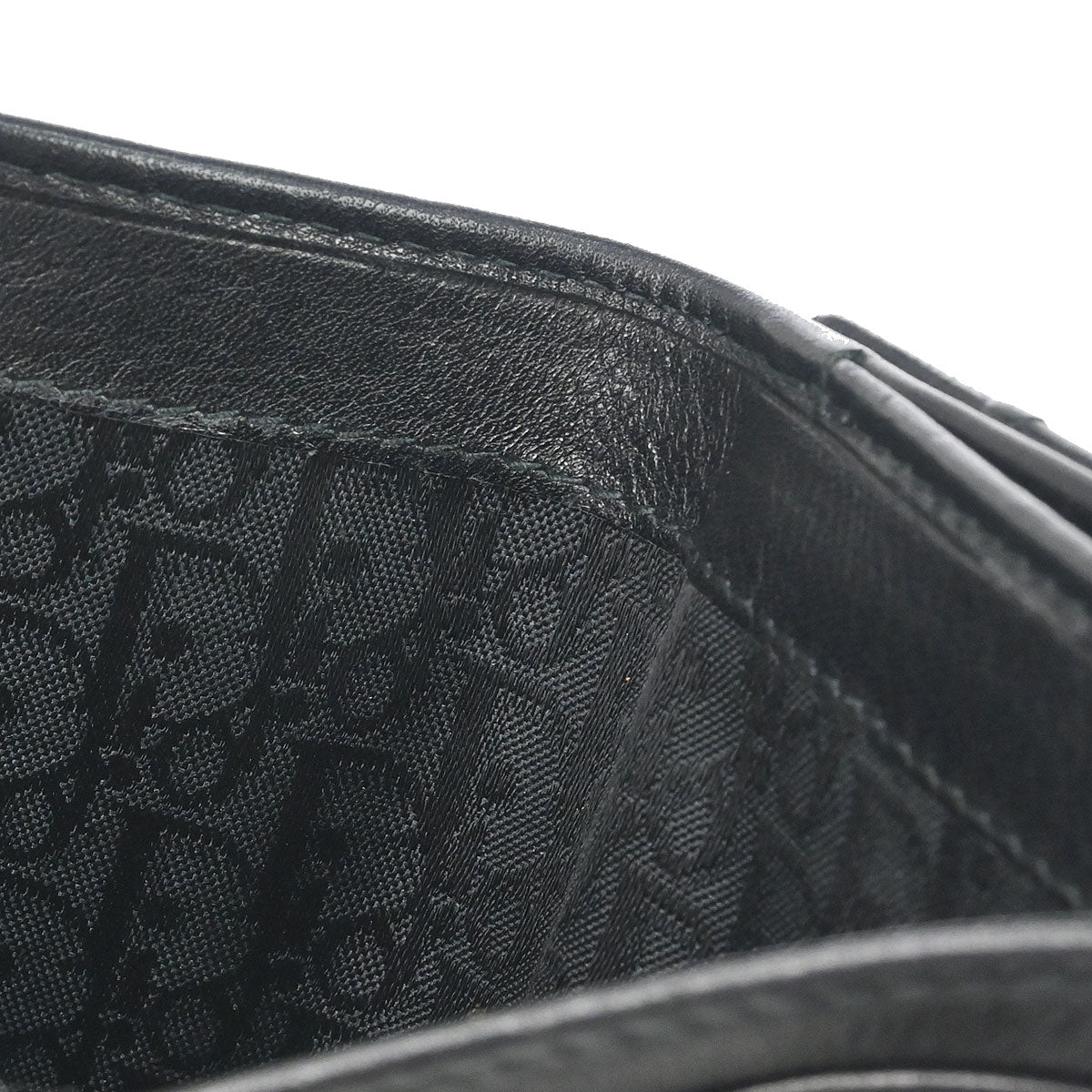 Christian Dior Black Leather Admit It Wallet