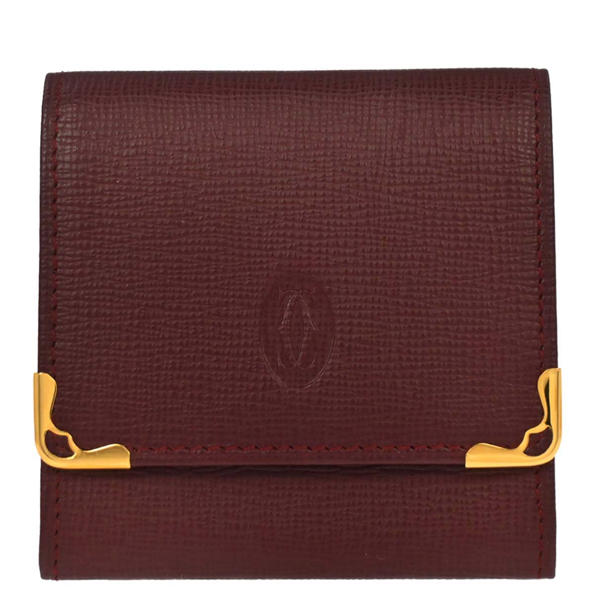 Cartier Must de Cartier Coin Purse Wallet Bordeaux