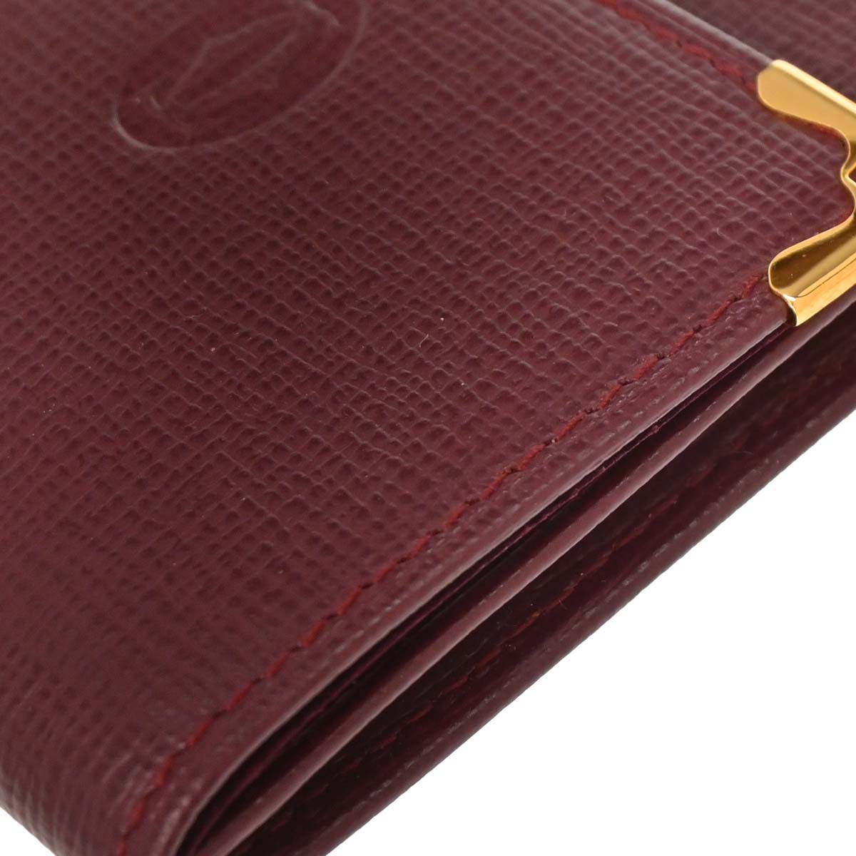 Cartier Must de Cartier Coin Purse Wallet Bordeaux