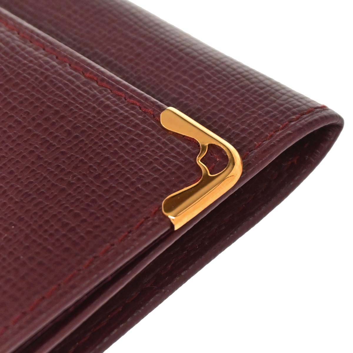 Cartier Must de Cartier Coin Purse Wallet Bordeaux
