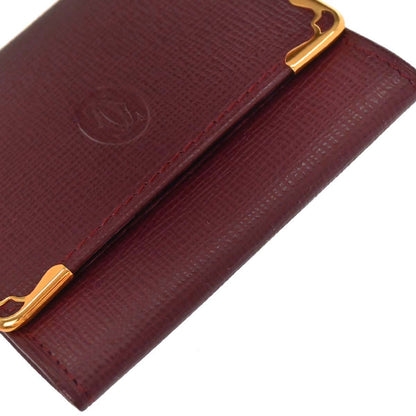 Cartier Must de Cartier Coin Purse Wallet Bordeaux