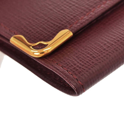 Cartier Must de Cartier Coin Purse Wallet Bordeaux