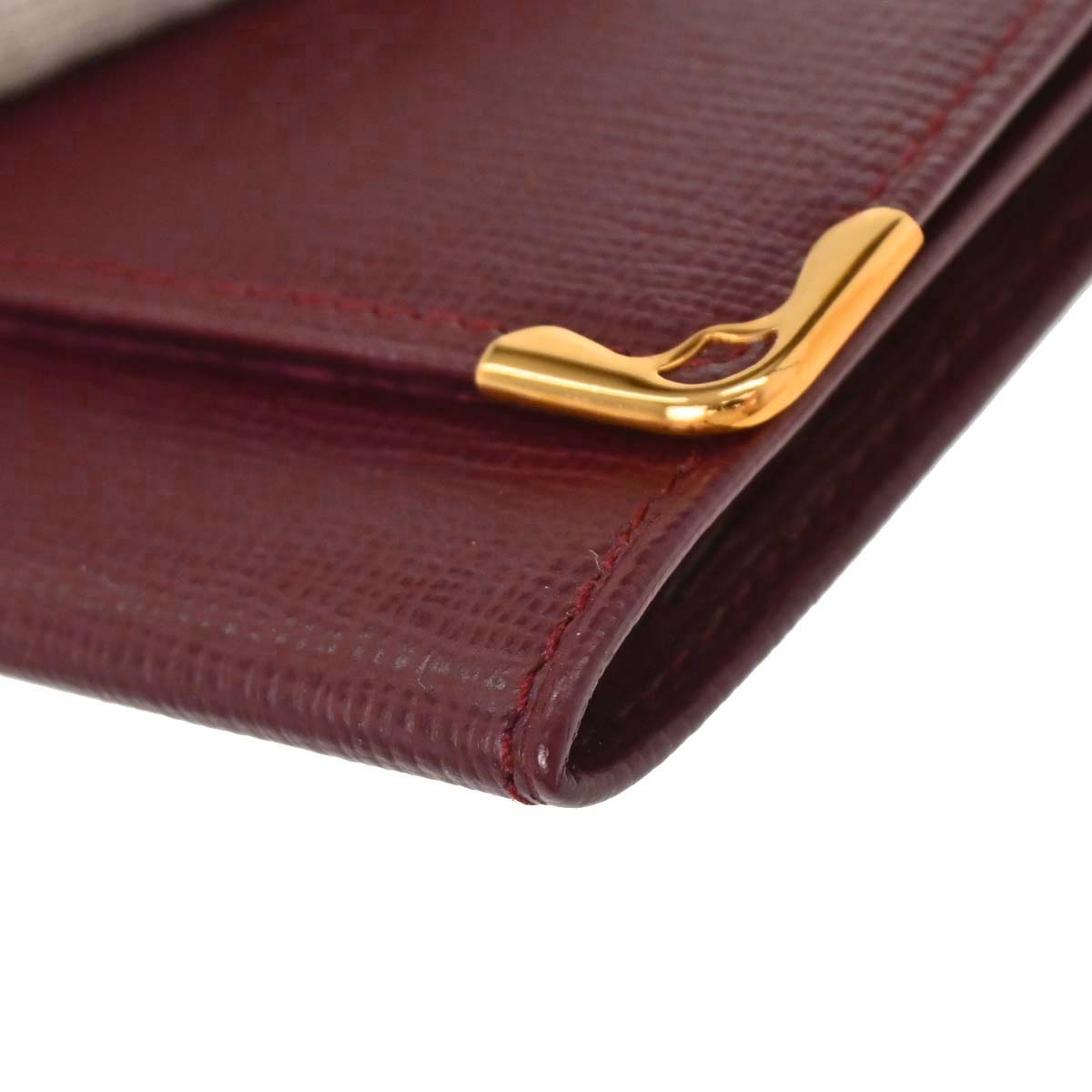 Cartier Must de Cartier Coin Purse Wallet Bordeaux